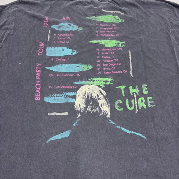The Cure Beach Party Tour One Size Tee DAYDREAMER Band Tee Faded Vintage - Picture 7 of 9
